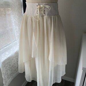 Layered Flowy Chiffon Skirt
